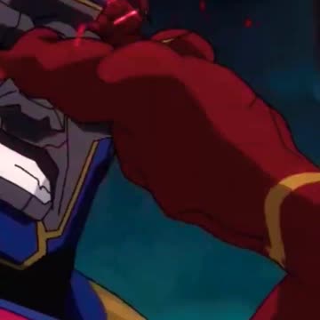 The Flash Blinds Darkseid with a Fire Crowbar