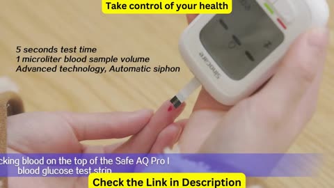 Sinocare Safe AQ PRO I Blood Glucose Meter Kits Health Device Glucometer for Diabetes Blood Sugar