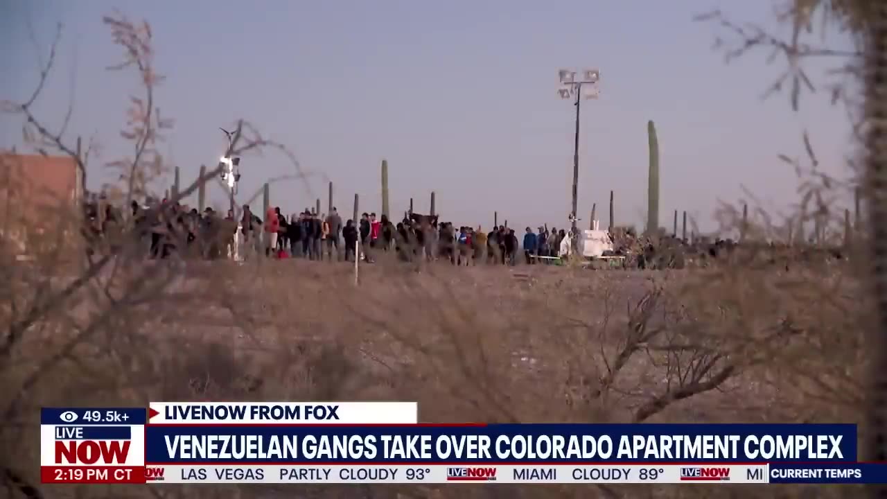 Heavily-armed 'migrant gang' takes over apartment building in Colorado.