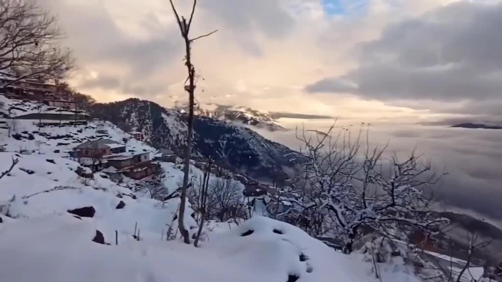 Azad Kashmir during winter season in Pakistan