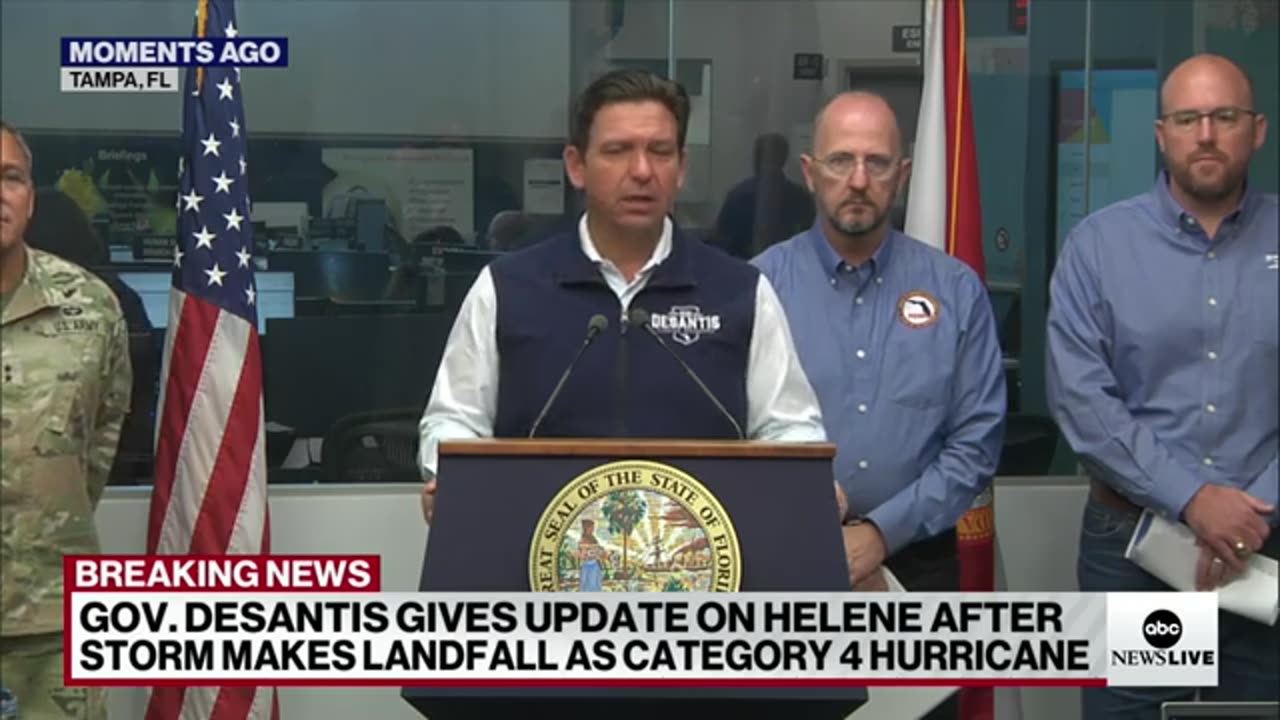 Hurricane Helene brought ‘historic storm surge,' Gov. DeSantis says