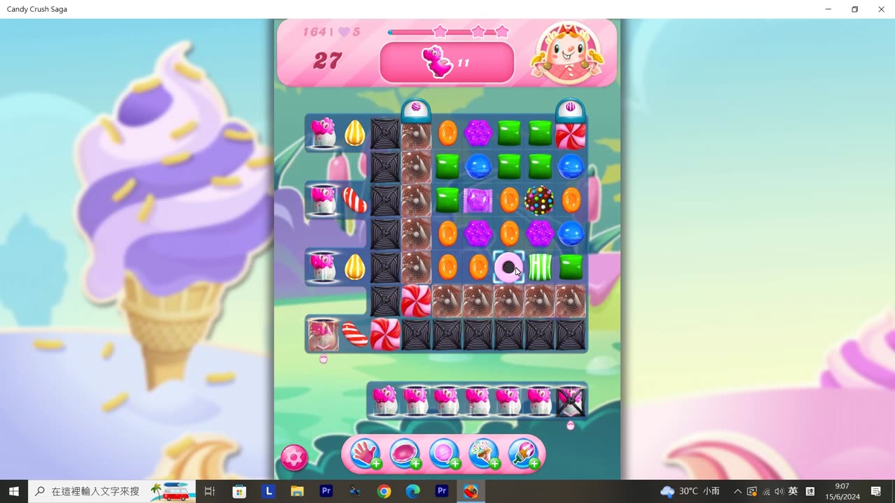 Candy Crush Saga Record (Level 164)