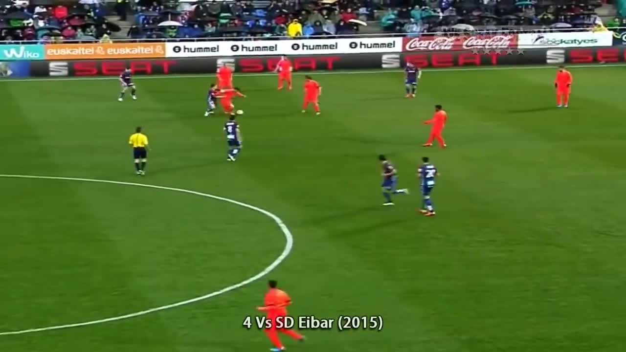 Top 15 Magical Dribbles Of Lionel Messi