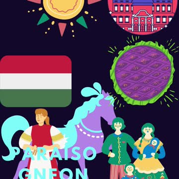 GNeon Violeta Azul circo