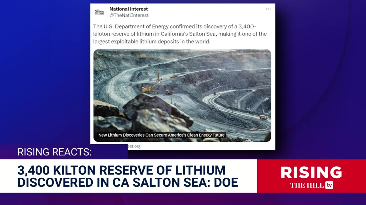 Rising: MASSIVE Lithium DepositOff California Coast, Biden COURTSEnvironmental Activists on GAS