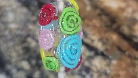 Lampwork Glass Beads: Curli-Q Coils