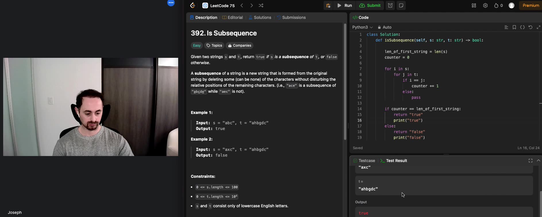 Python Is Subsequence