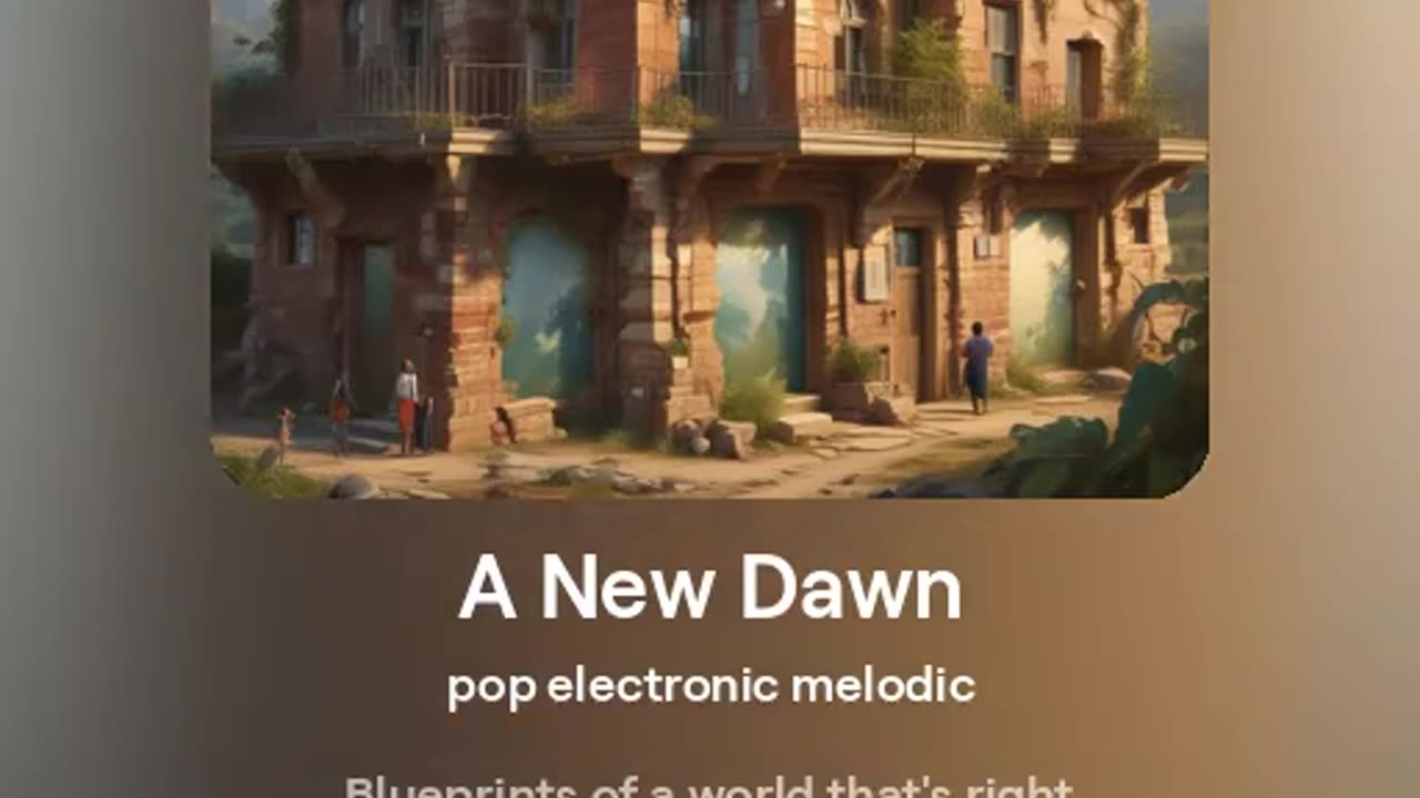 A New Dawn - venus project song