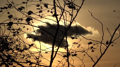 Sunset that looks better covered in clouds