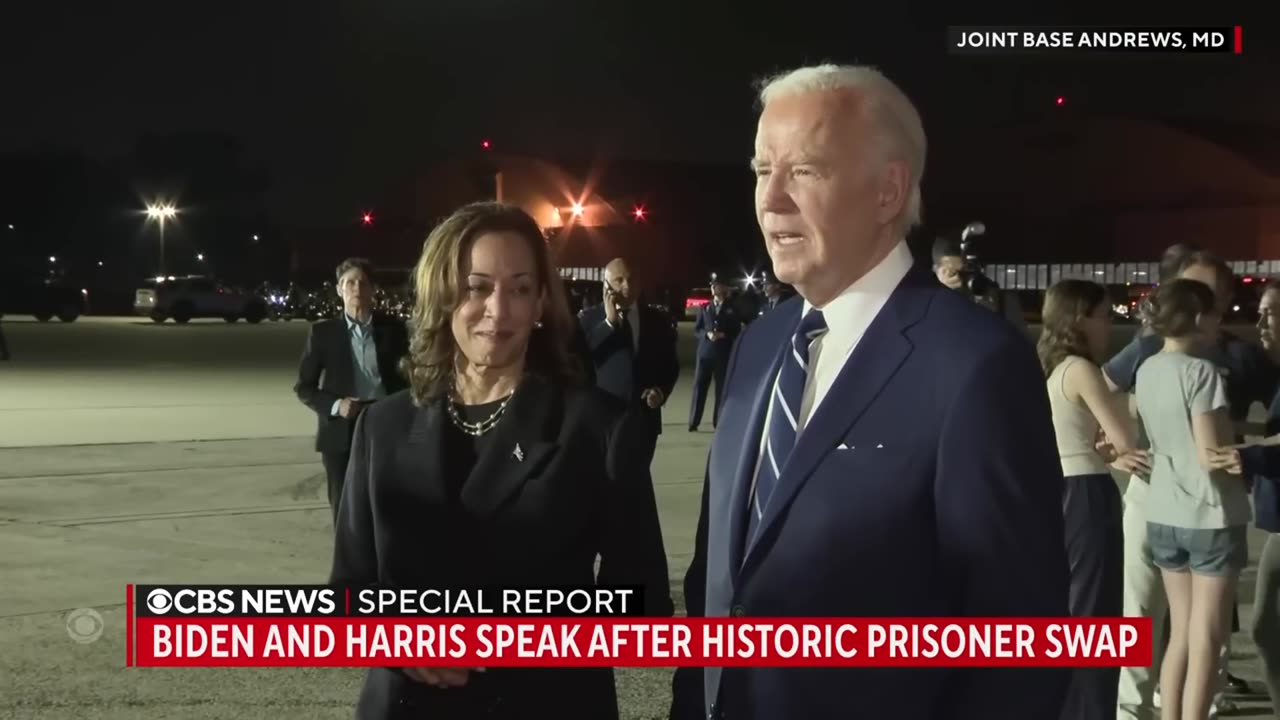 Biden and Harris toss a word salad re prisoner swap