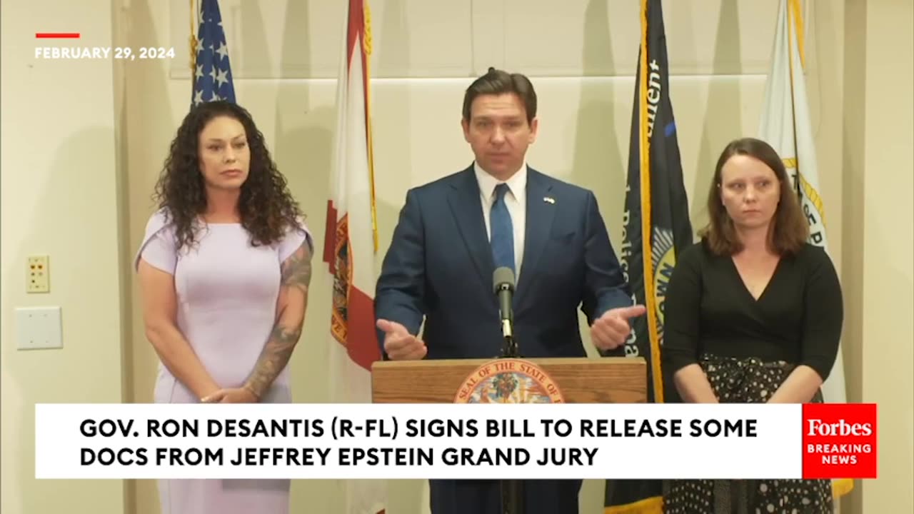 BREAKING NEWS: DeSantis Signs Bill To Allow Release Of Key Jeffrey Epstein Grand Jury Documents