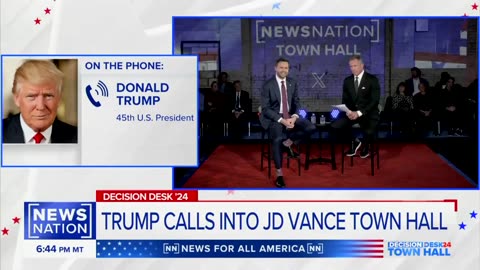 President Trump Calls into JD Vance Town Hall with Chris Cuomo and Asks Two Questions