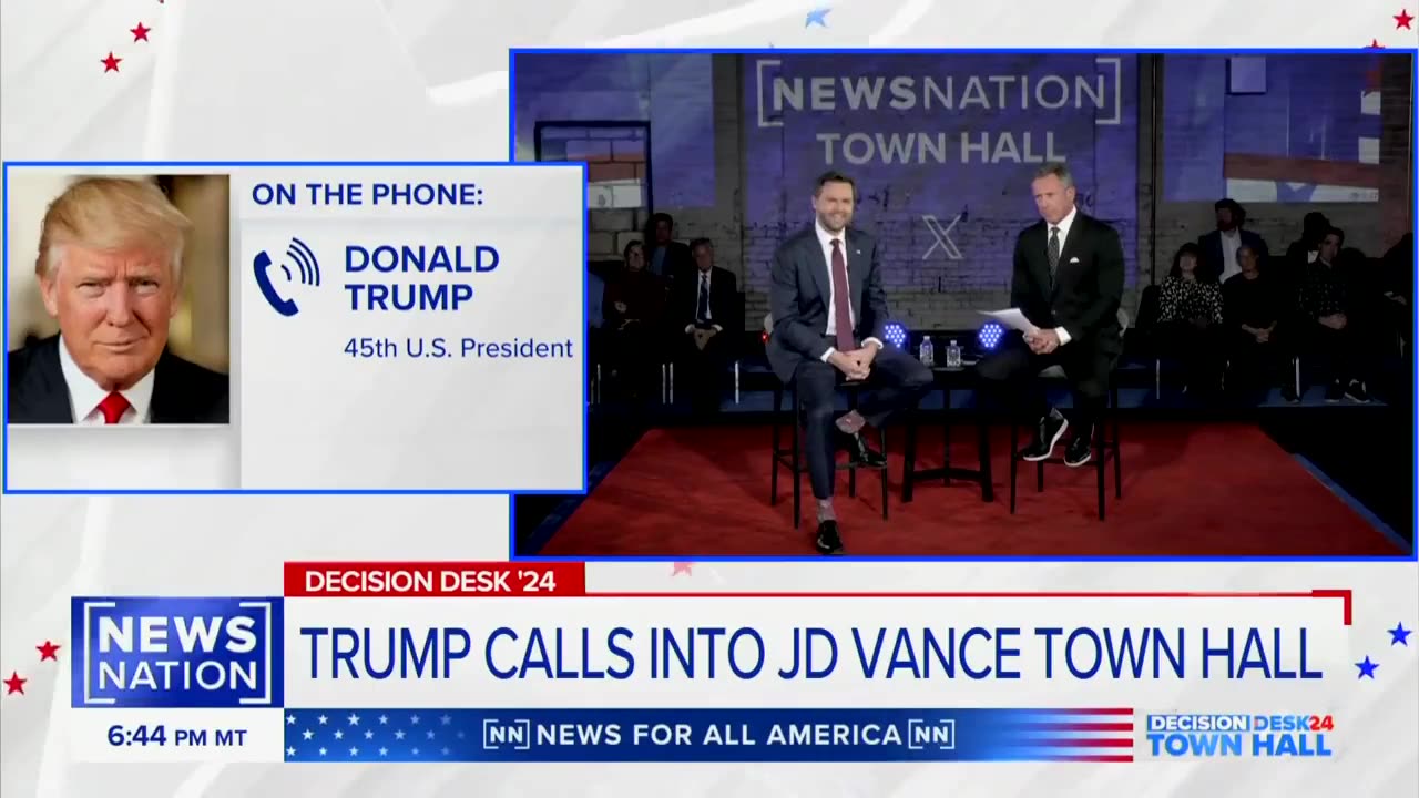 President Trump Calls into JD Vance Town Hall with Chris Cuomo and Asks Two Questions