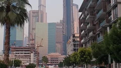 Tallest building of the world in Clouds