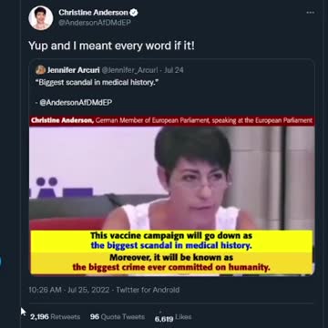 MEP Christine Anderson.