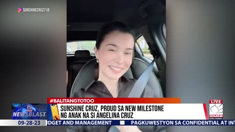 Sunshine Cruz, proud sa new milestone ng anak na si Angelina Cruz