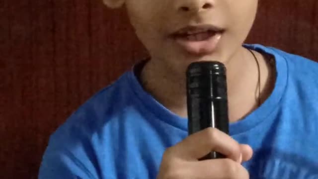 9 year old kid reciting mantra in Hindi