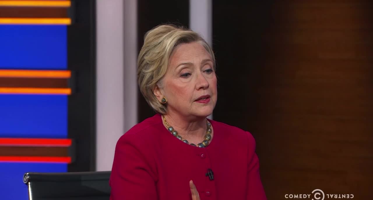 11/1/2017 - Hillary Clinton references the 2016 FBI investigation into Trump-Russia connections