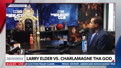 Larry Elder sends message to 'Trump is racist' crowd after Charlamagne clash🤣