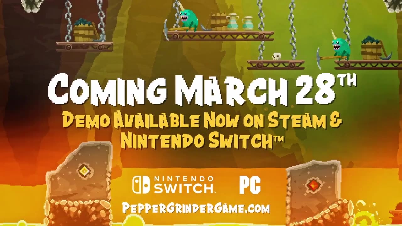 Pepper Grinder - Official Release Date Trailer _ Nintendo Direct 2024