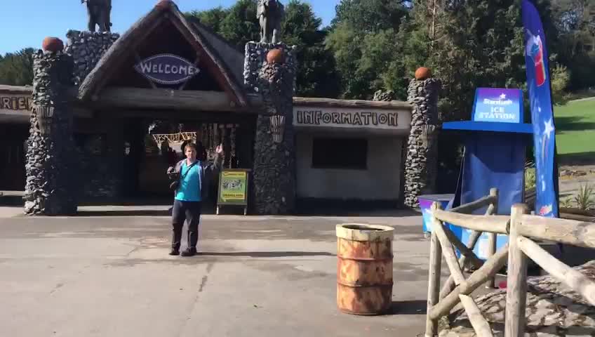 me my brother and sister in law at the safari park