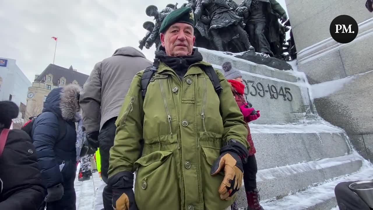 A veteran says putting barricades up at the war memorial was "a political move to play with the population's perception"