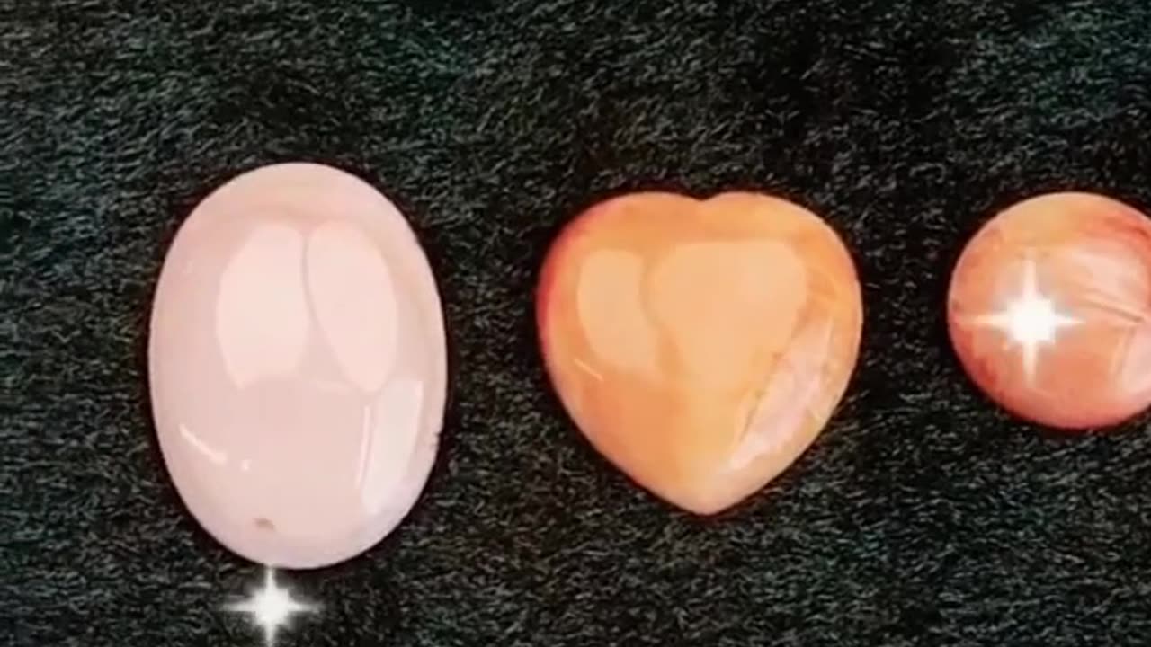 Combination Gemstone Cabochon pink opal spiny oyster classical color pink orange Shape oval heart