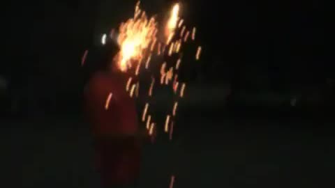 Collab copyright protection - trucker hat firework in darkness