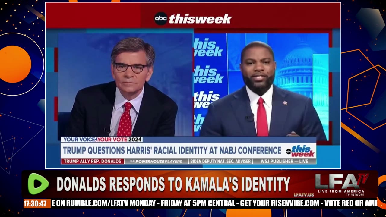 DONALDS ON KAMALA’S RACIAL IDENTITY