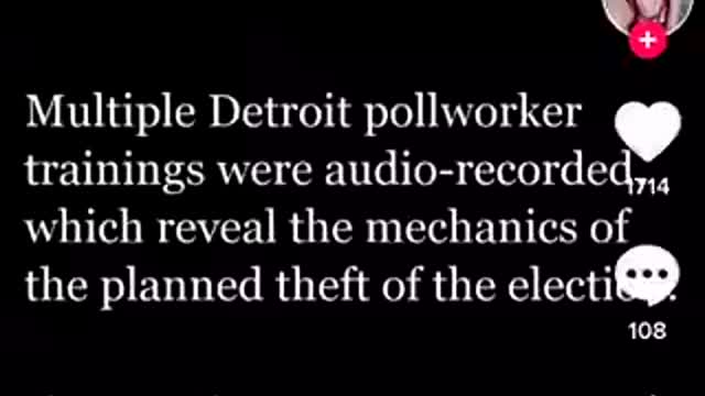 Detroit Leaks Election Fraud