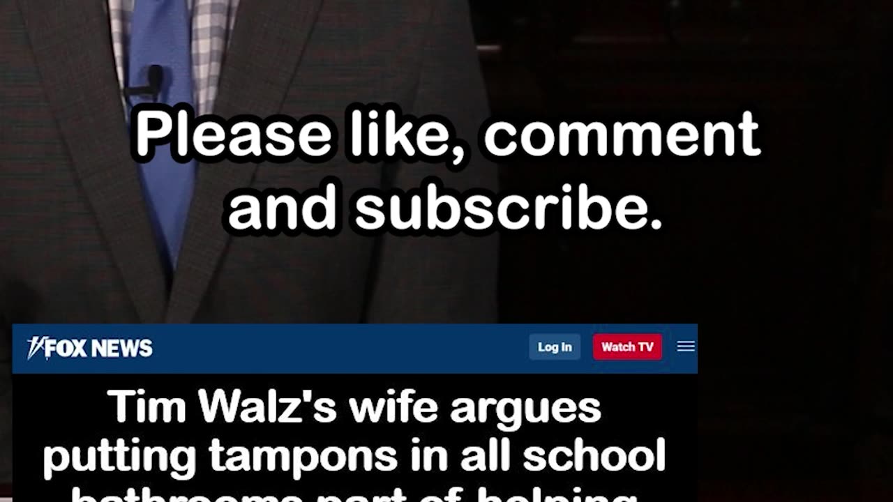 Tim Walz's Wife Says Tampons in All School Bathrooms Helps Kids Learn to Read