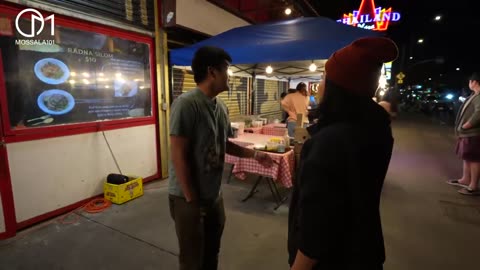 กินริมถนนLA อเมริกาก็มีแบบไทย กลางคืนไทยทาวน์ #มอสลา |Thai Street food in Thaitown LA at Night 2023