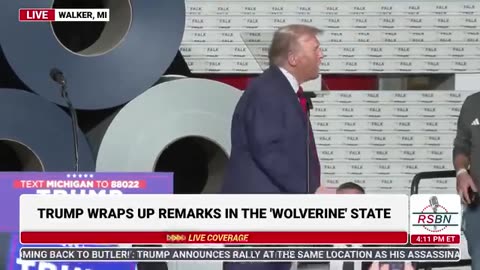 Trump time to Vote! Wraps up Wolverine State!