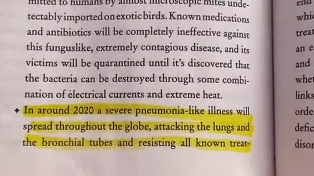 The virus was predicted in 2008