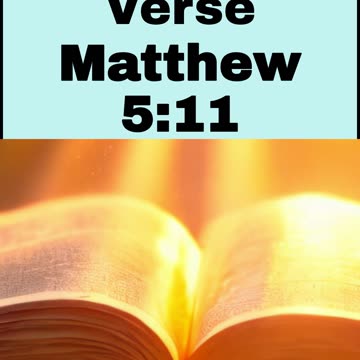 Daily Bible Verse - Matthew 5:11