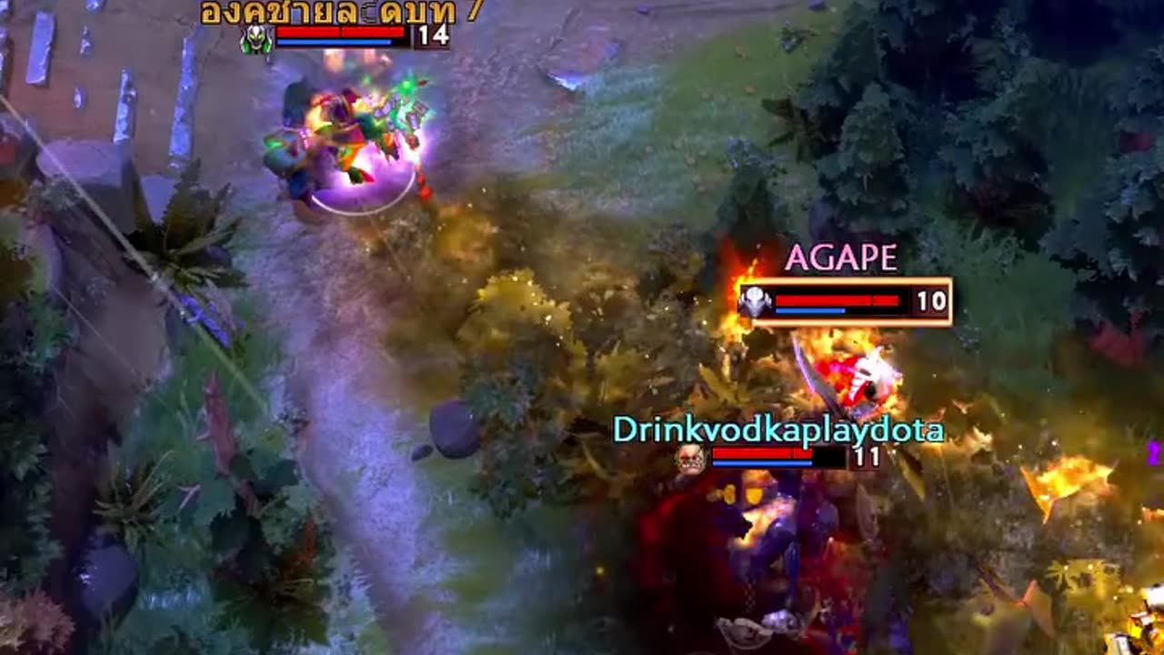 Rubick teaches Crystal Maiden how to use the freezing field