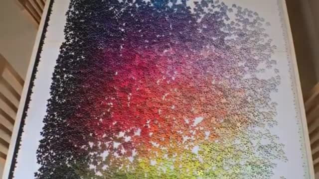 RAINBOW Jigsaw Puzzle Time Lapse - Oddly Satisfying - 5000 Pieces