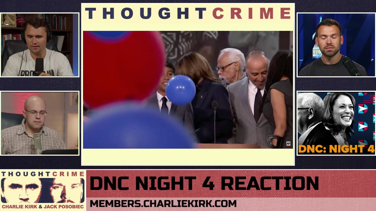 ThoughtCrime Hosts React to Kamala's Sloppy DNC Speech: She's An Embarrassment to Our Country