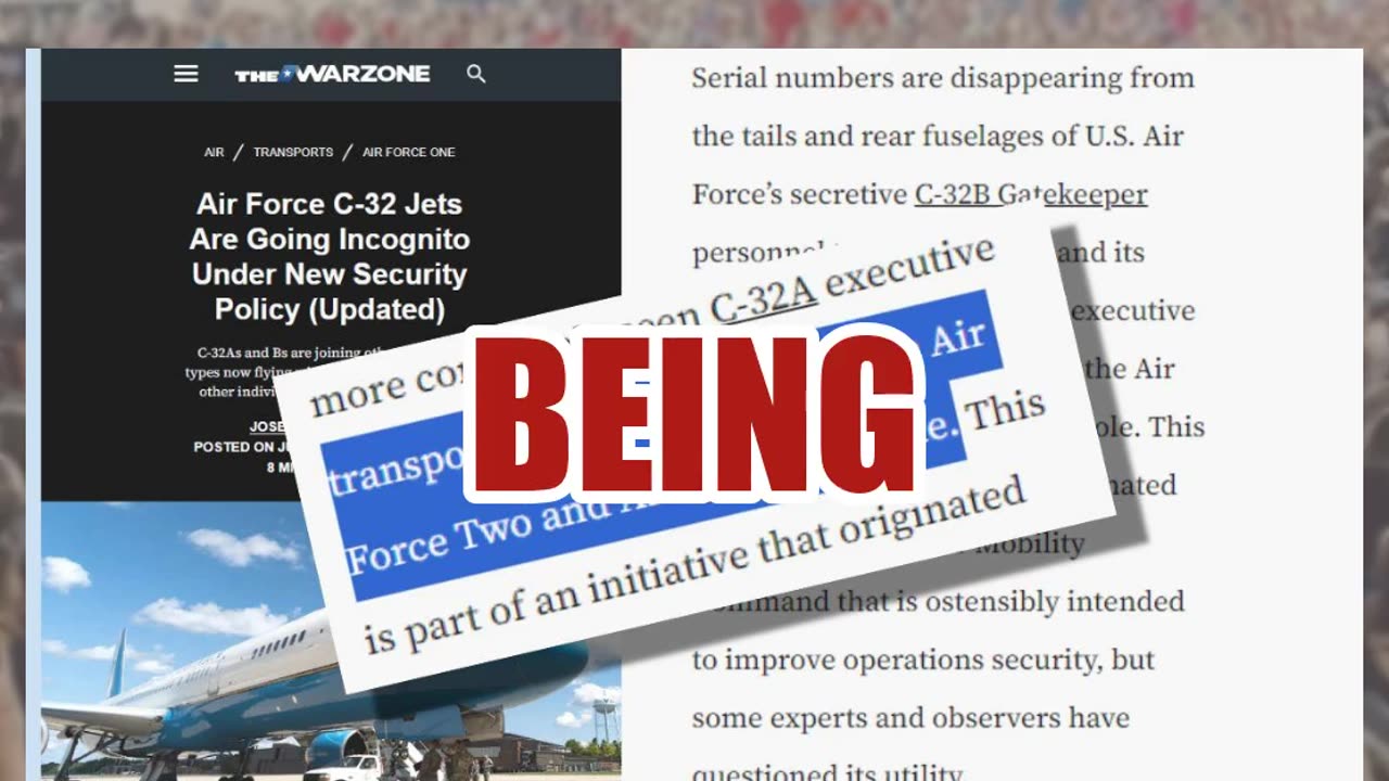 Fact Check: Picture Of Air Force Two NOT Digitally Manipulated -- Tail Numbers Removed For Security