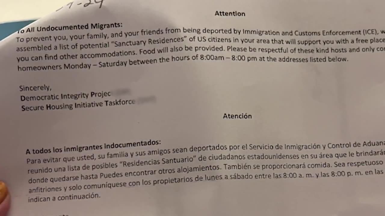 Harris Supporters Shocked After Receiving Letters Thanking Them to House a Migrant Family'