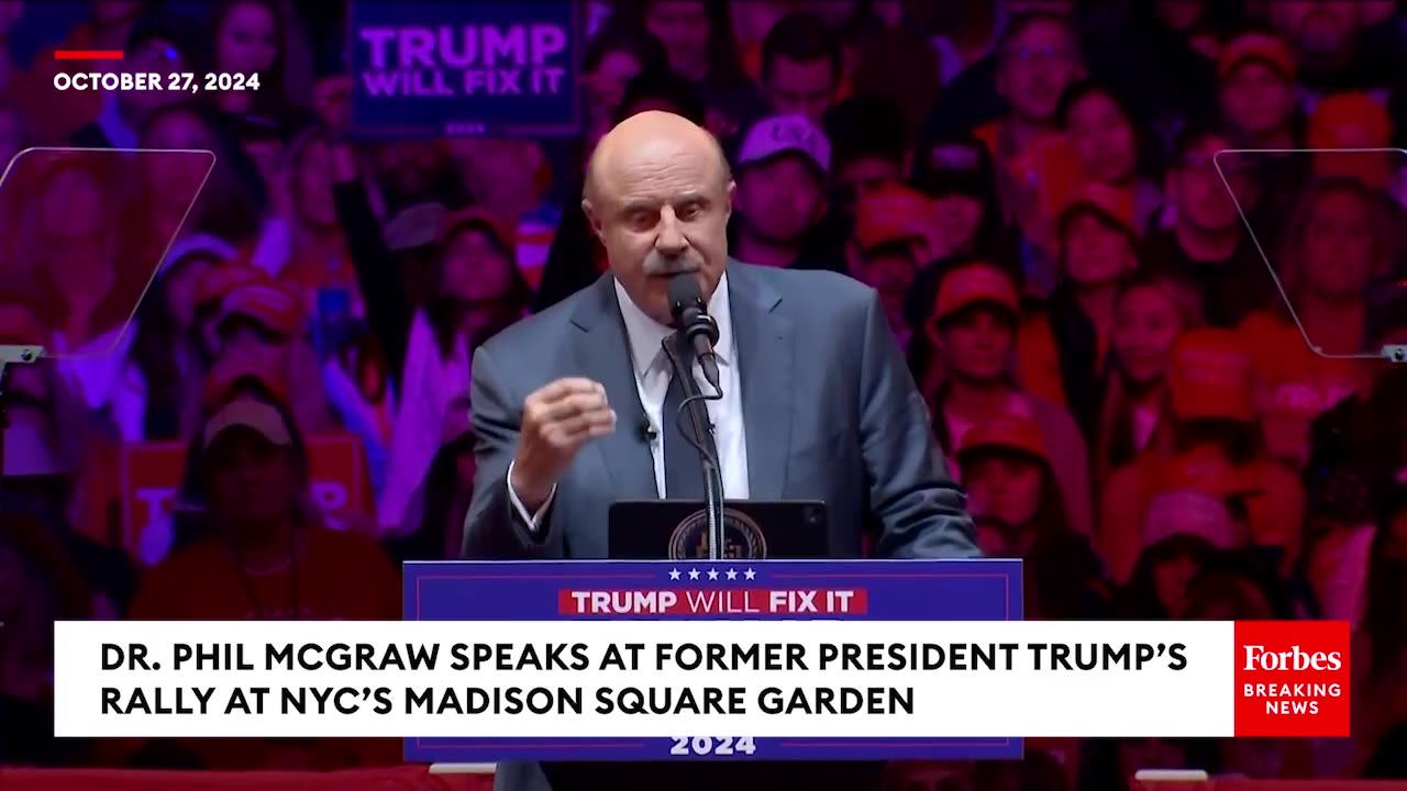 Dr. Phil Makes The Case For Why Trump Is Not A 'Bully' At Madison Square Garden Campaign Rally