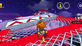 Mario Kart Tour - Merry Mountain T Gameplay (Winter Tour)