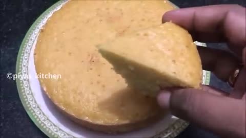 Vanilla sponge cake without oven