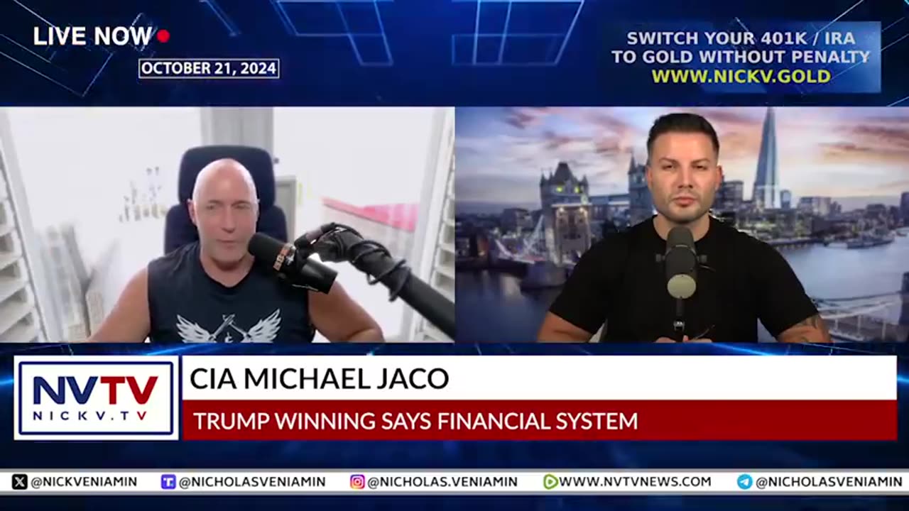 Nicholas Veniamin with CIA Michael Jaco Discusses Trump Winning Says Financial System