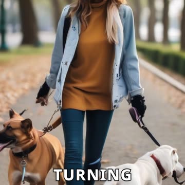 Fashionable Dog Walks in the Park