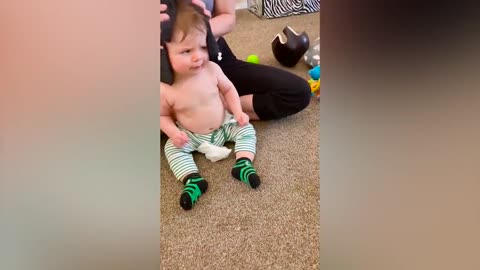 Babies Love massage, Look at Their Reactions.