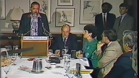 Rabbi Meir Kahane speaks at National Press Club in Washington, DC, 1986