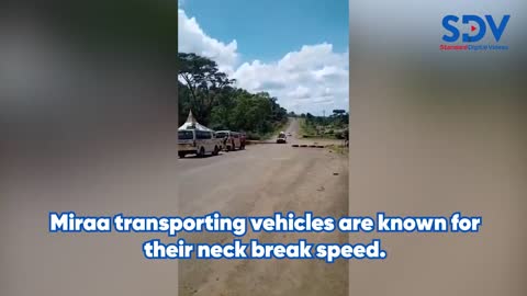 Vehicles transporting miraa shock many as they speed through town centres