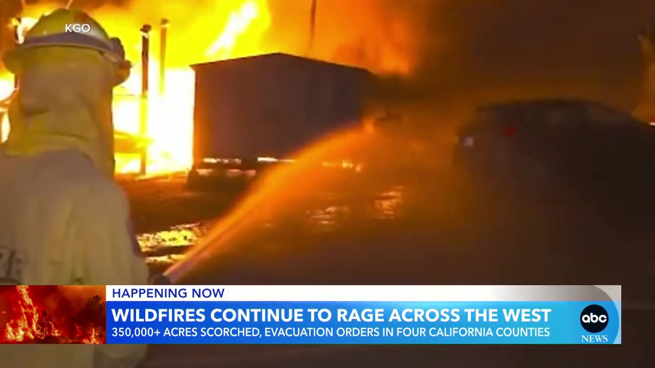 Californias 7th Largest Wildfire Continues To Rage Out Of Control/ Sunday July 28 2024