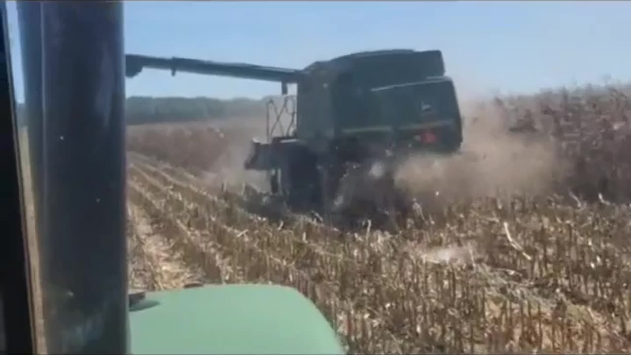 when the auger comes out on the combine